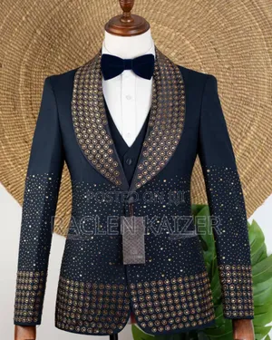 A Nice Suit With Distinctive Shawl Lapel Design