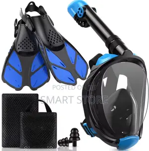Smooth Breathing Dry Snorkel Set – Foldable Portable