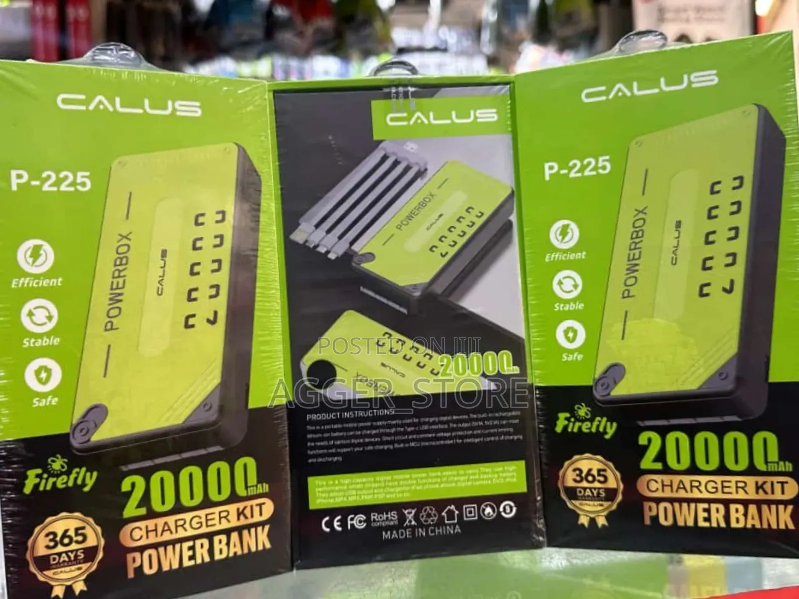 Calus P-225 Green Fast Charging Powerbank 20000mah