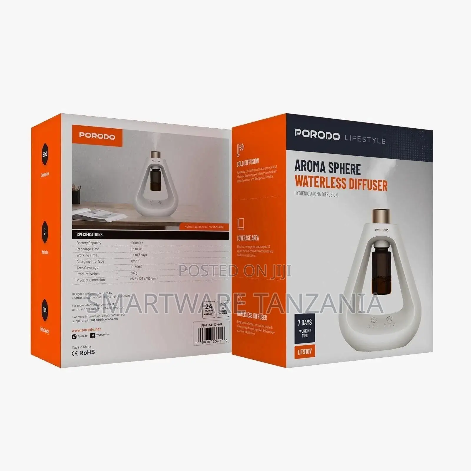 Porodo Waterless Diffuser / Hygienic Aroma Diffusion / Cold Diffusion