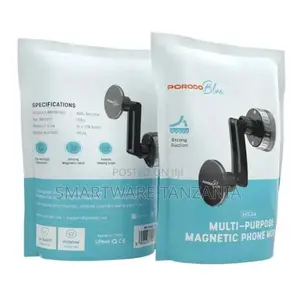 Porodo Blue Multi-purpose Magnetic Phone Mount - Black