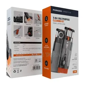 Porodo Lifestyle 11-in-1 Multipurpose Cleaning Kit - Black