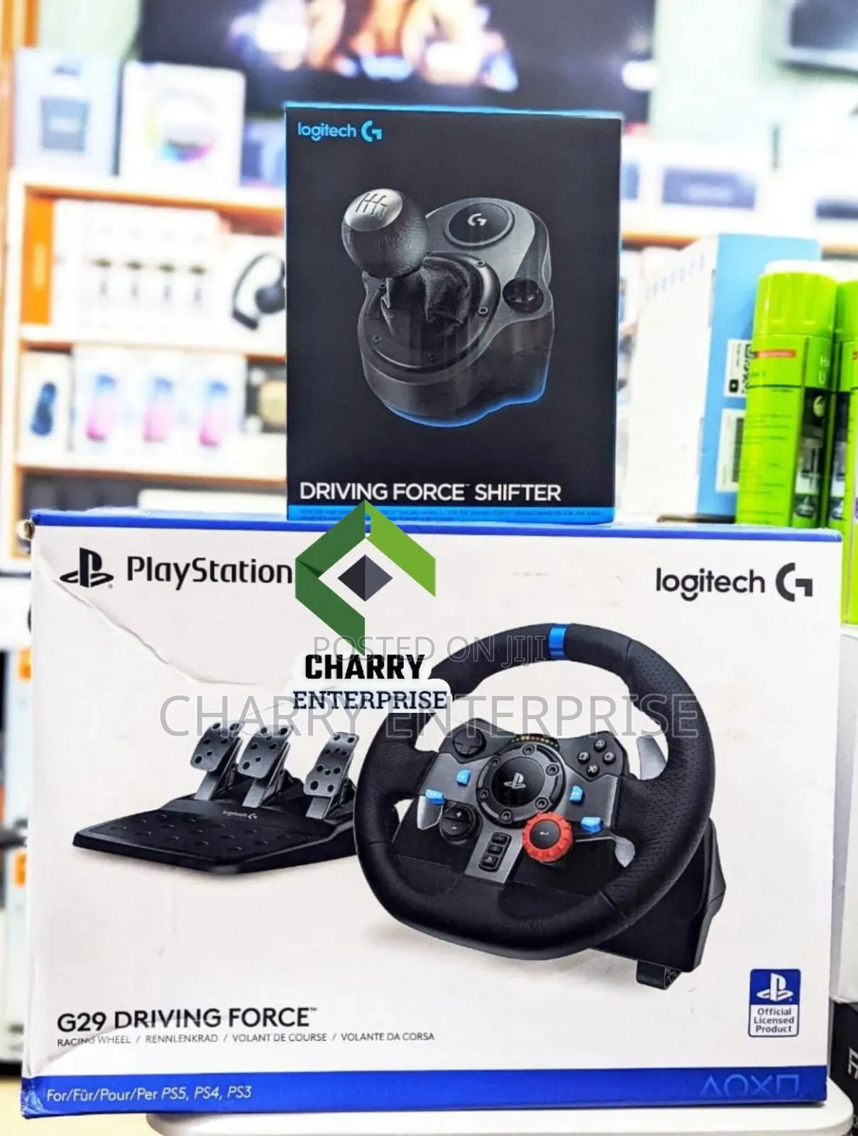 Logitech G29 Driving Force Racing Wheel and Driving Force Shifter