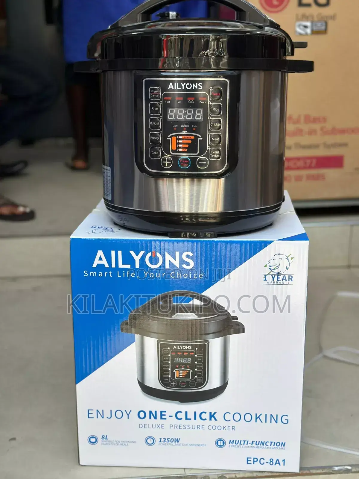 Deluxe Pressure Cooker 6l