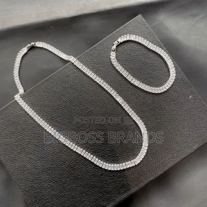 Chain and Bracelet Full Stone Set