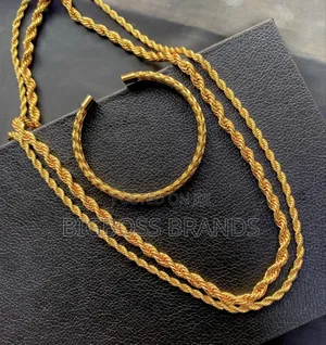 Double Chain Gold Color Full Set