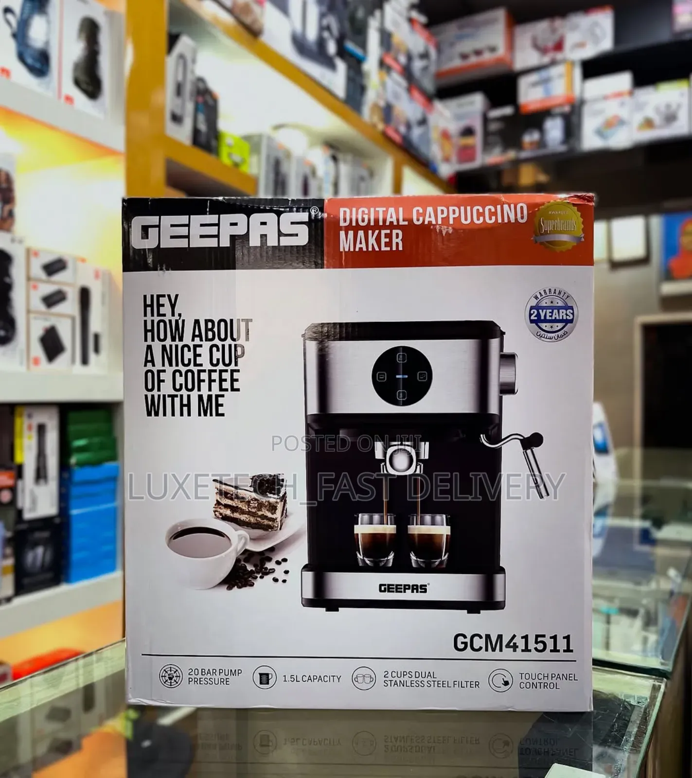 Geepas Digital Cappuccino Maker