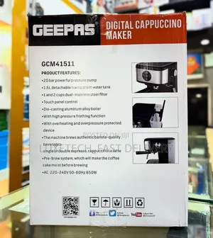 Geepas Gcm41511 Digital Cappuccino Maker 850w