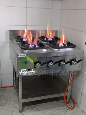 High Pressure Heavy Duty Commercial Gas Cooker 4 Butners Jiko La Gesi