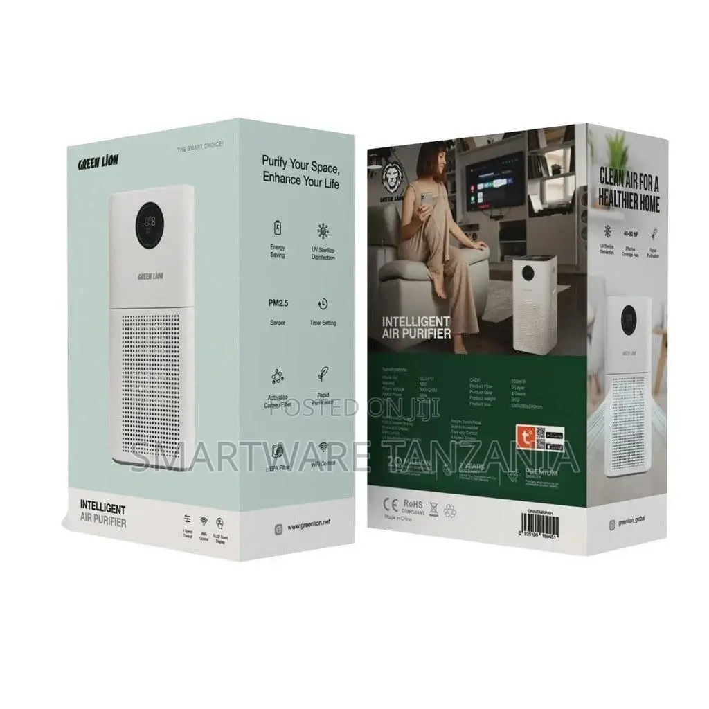 Green Lion Intelligent Air Purifier - White