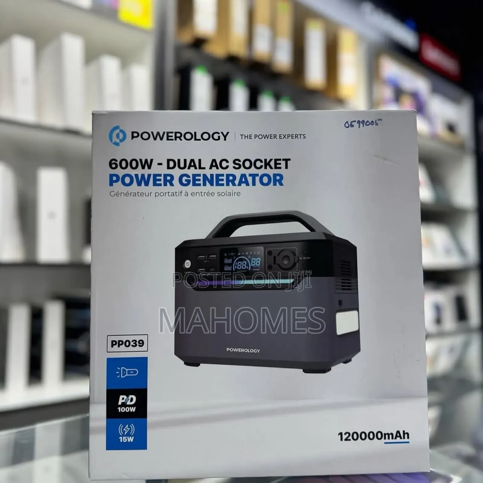 Powerology 600w Dual Ac Socket Power Generator