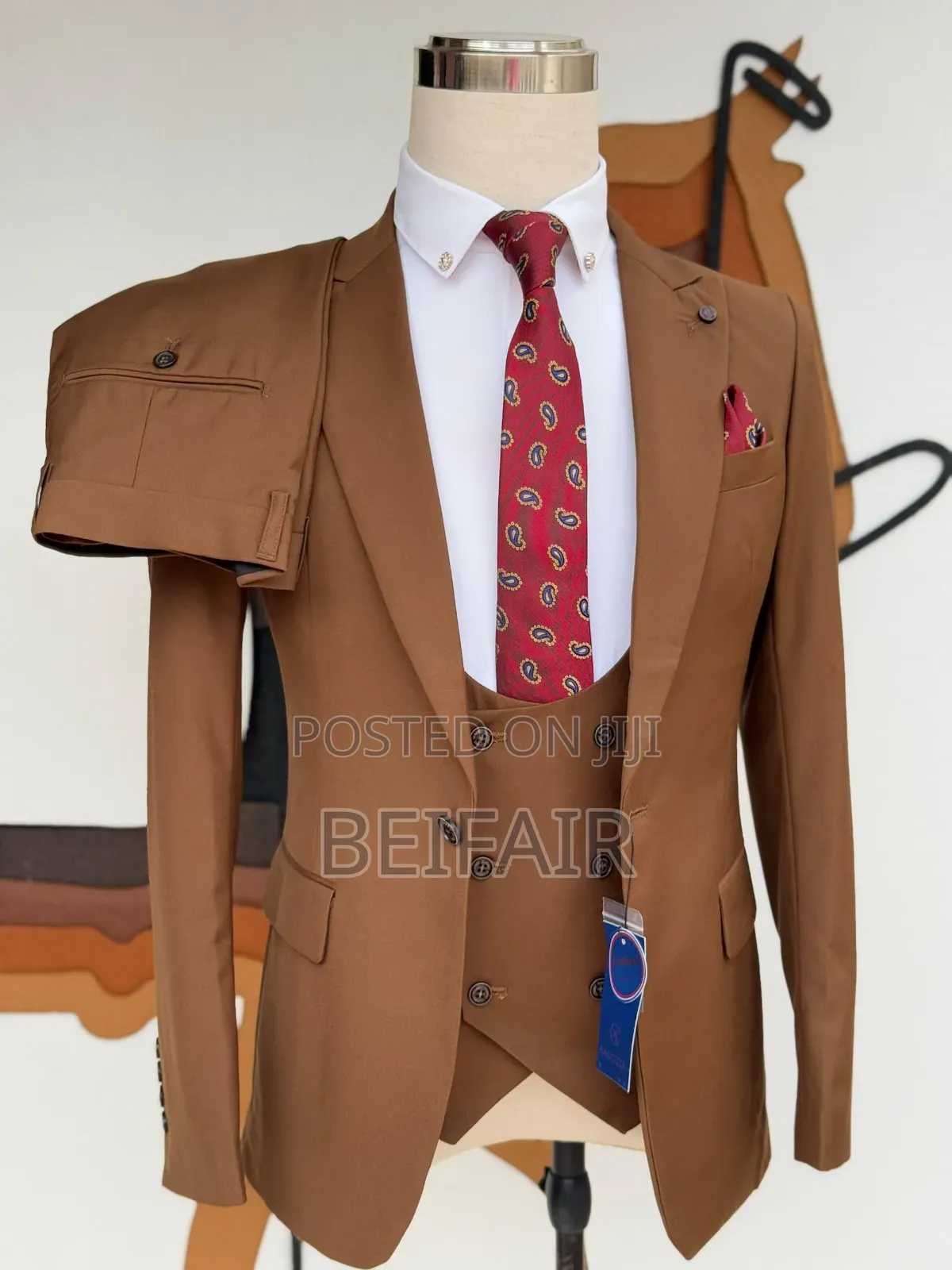 Brown Plain Suit