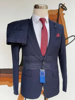 Dark Blue Single Button Suit