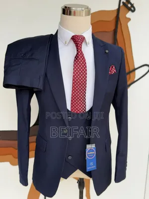 Dark Blue Single Button Suit