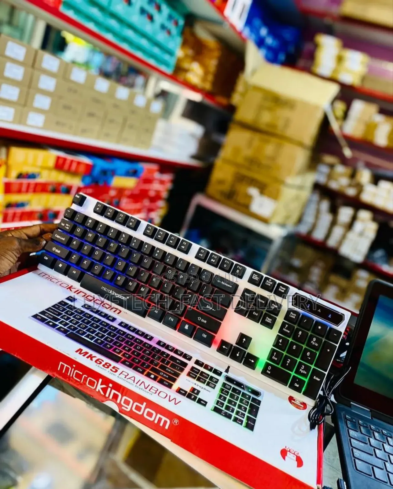 Microkingdom Mk685 Rainbow Wired Gaming Keyboard