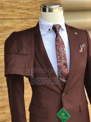 Dark Maroon Men's Suits