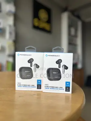 Powerology 6-Mic Hybrid Anc + Enc True Wireless Buds