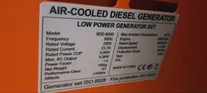 Boss Generator Bde-6500 Air Cooled Diesel