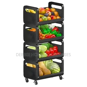 Kitchen Storage Rolling Cart With Wheels