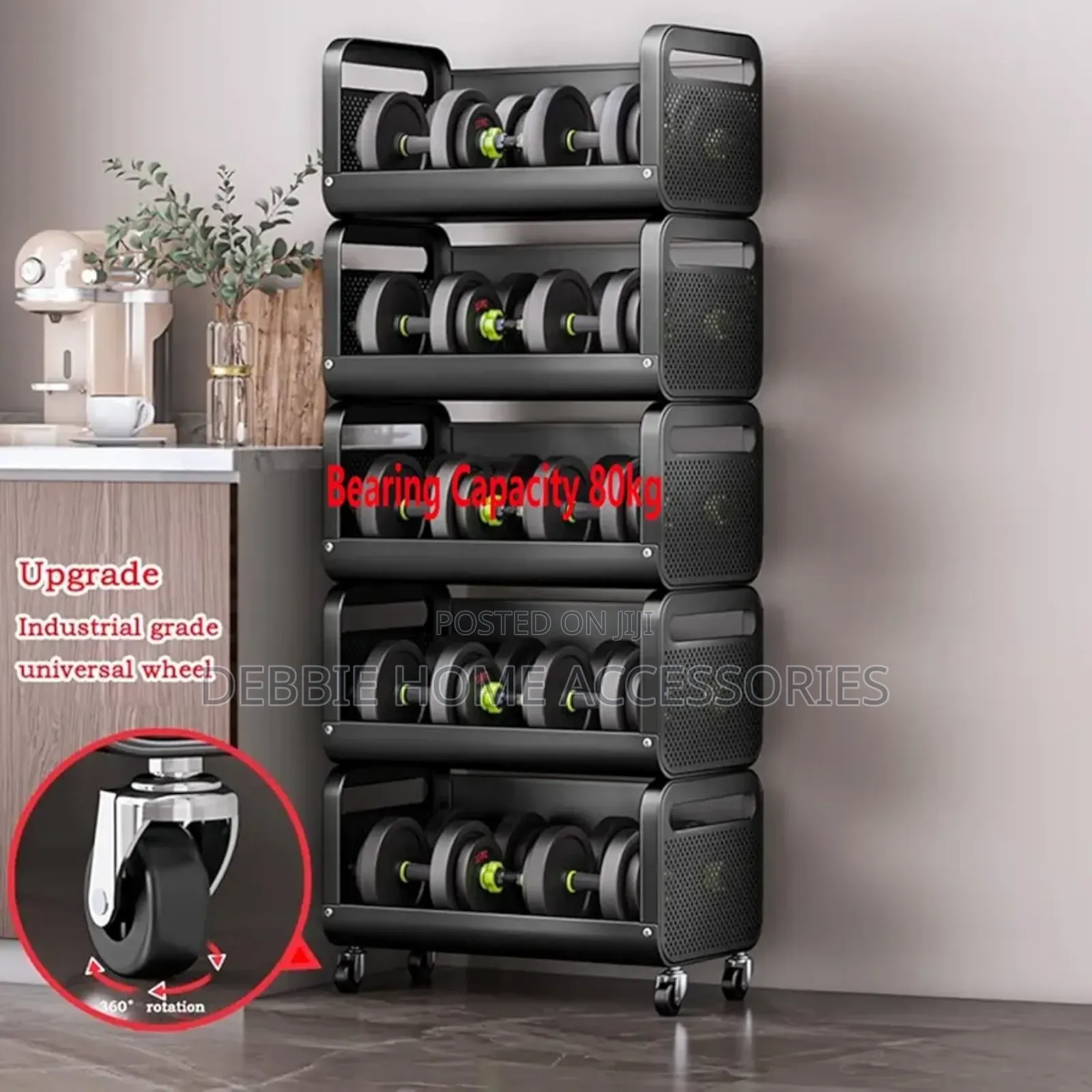 Kitchen Storage Rolling Cart With Wheels