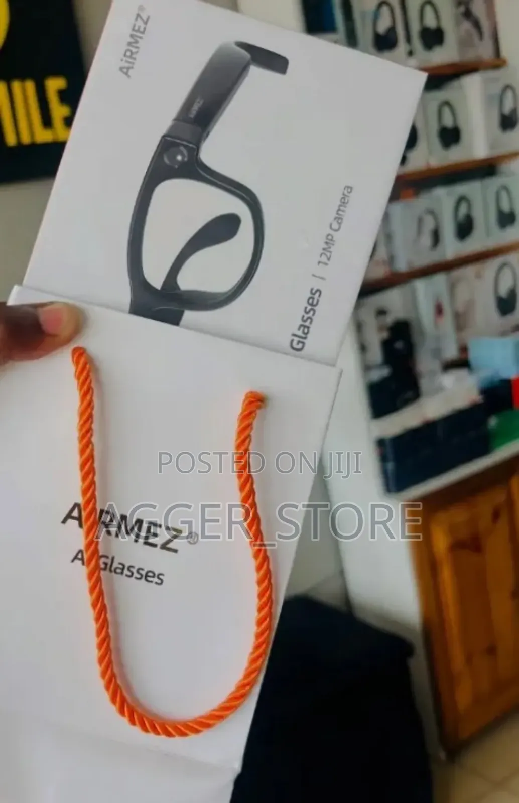 Airmez Ai Glasses (Bluetooth Earphones Plus 12mp Camera)