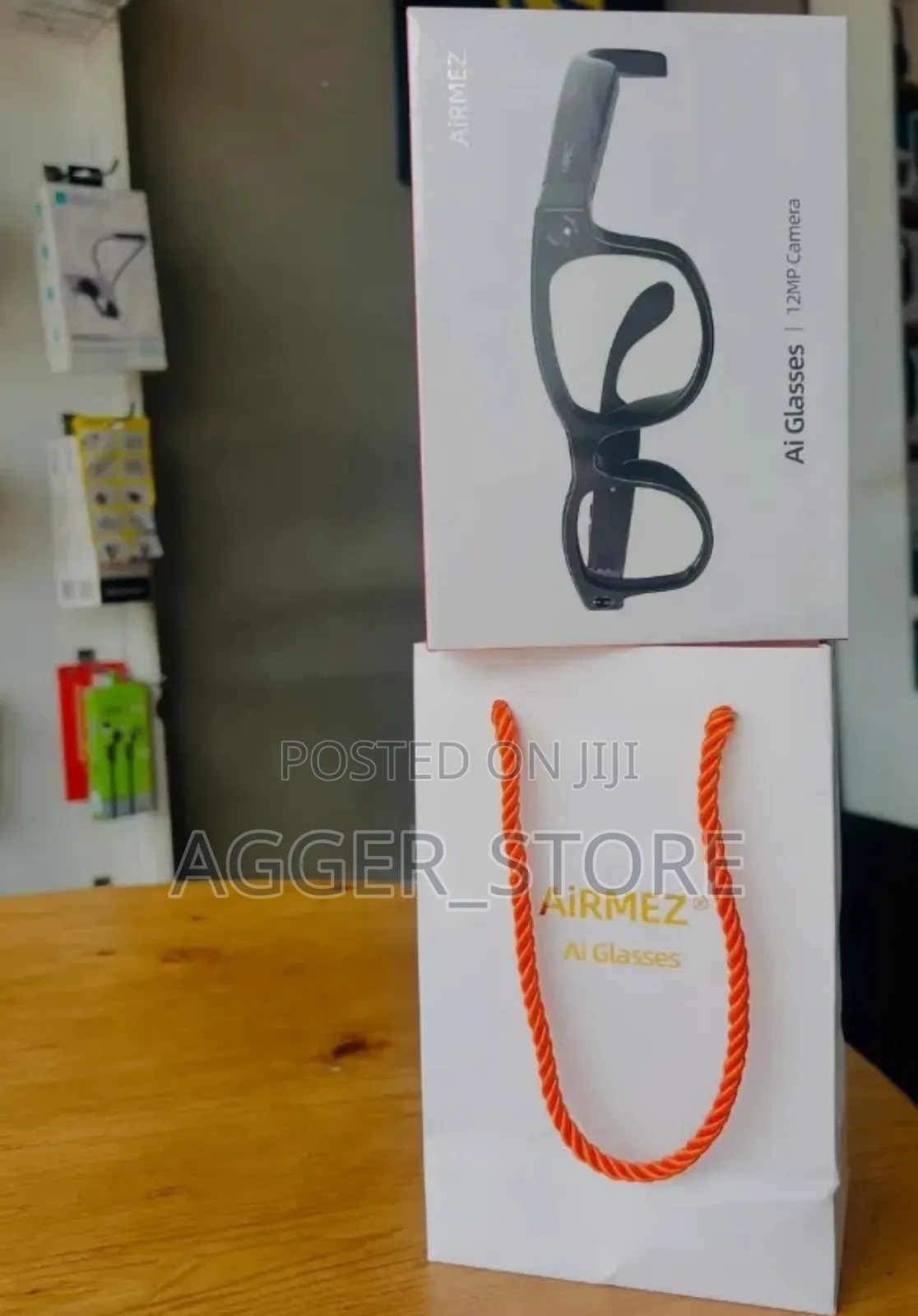 Airmez Ai Glasses (Bluetooth Earphones Plus 12mp Camera)