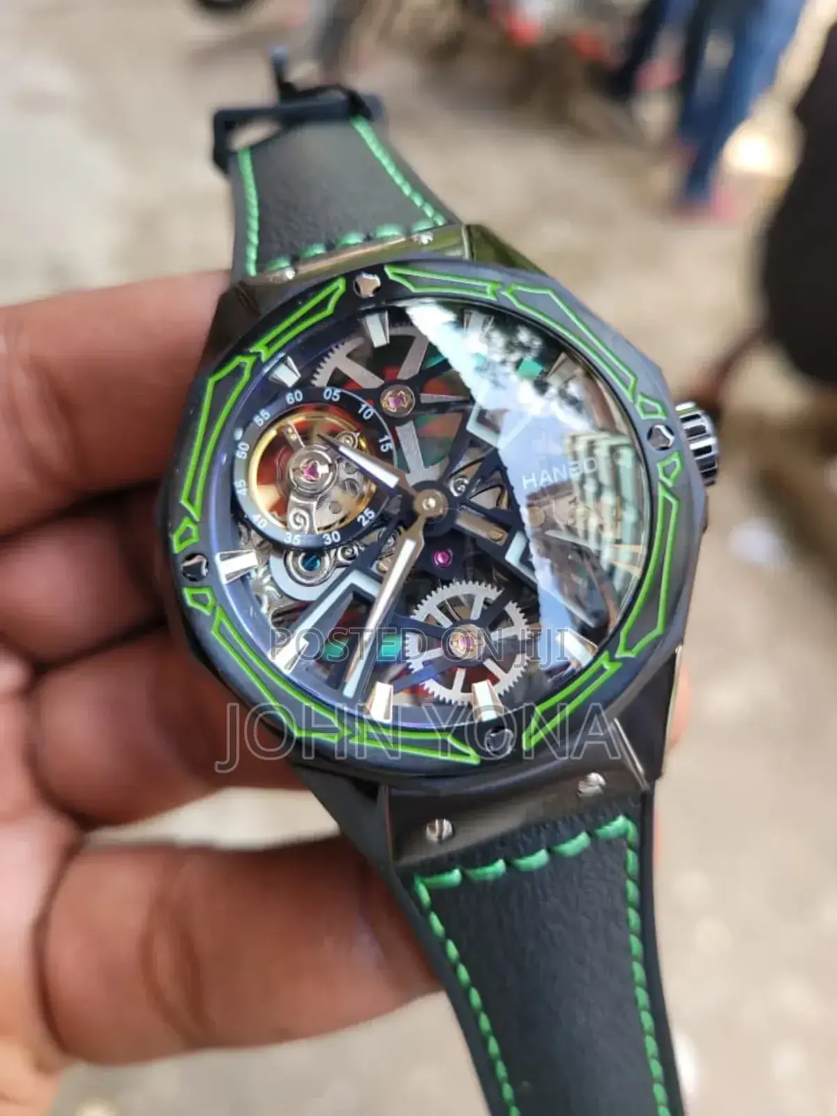 Hanboro Leather Strap Watch