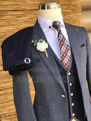 A Subtle Plaid Pattern Suits, Featuring a Dark Gray Color
