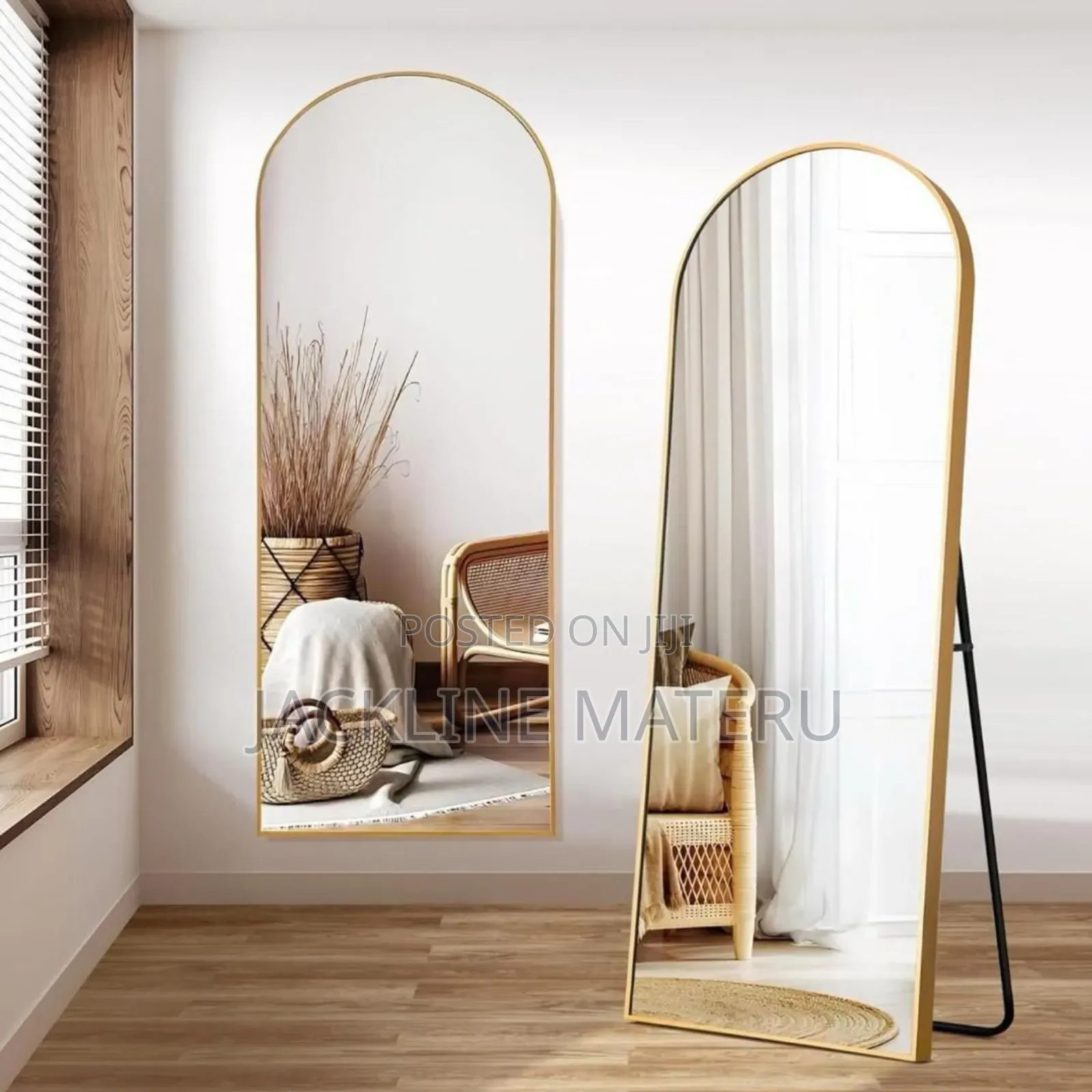 Mirror 2pcs Colour Gold and Black