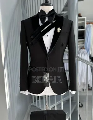 Soft Velvet Taxedo Suit