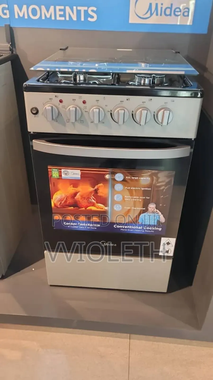 3 Plates Gas +1 Electric Oven Electric