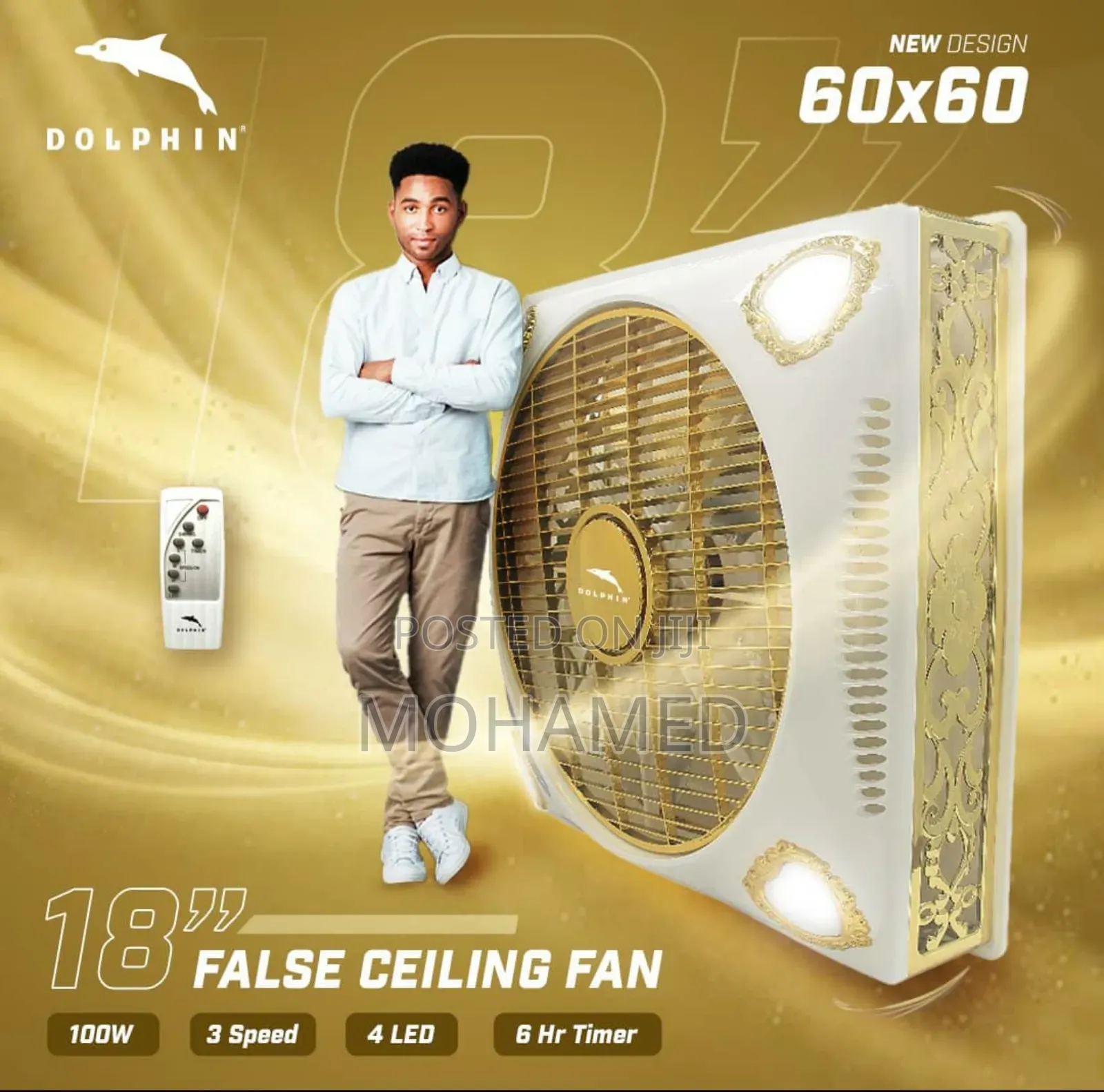 Dolphin False Ceilling Fan Size 18