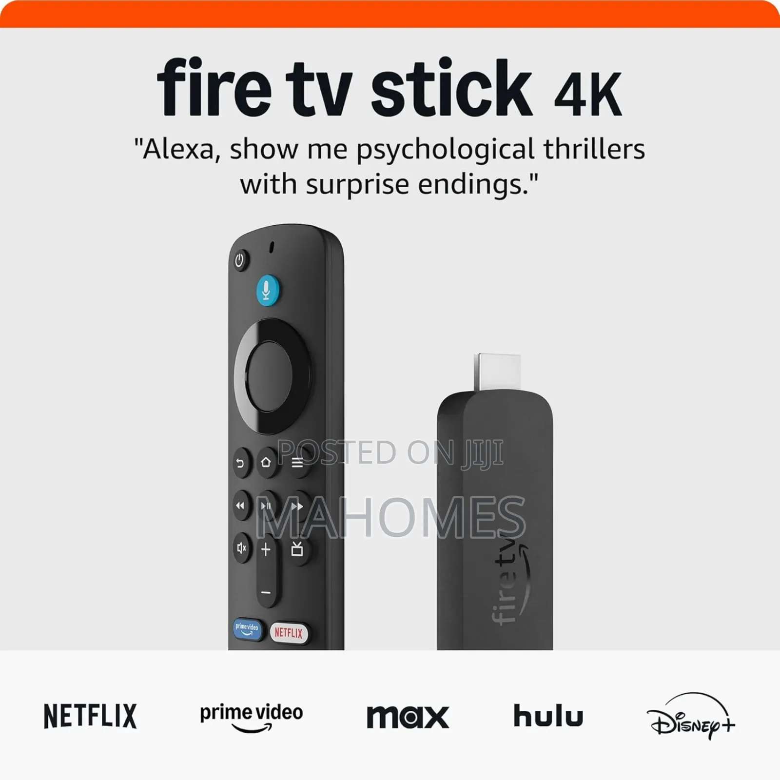 Amazon Fire Tv Stick With Wi-Fi-6 - Black {Firetvstick4k-Wifi6}