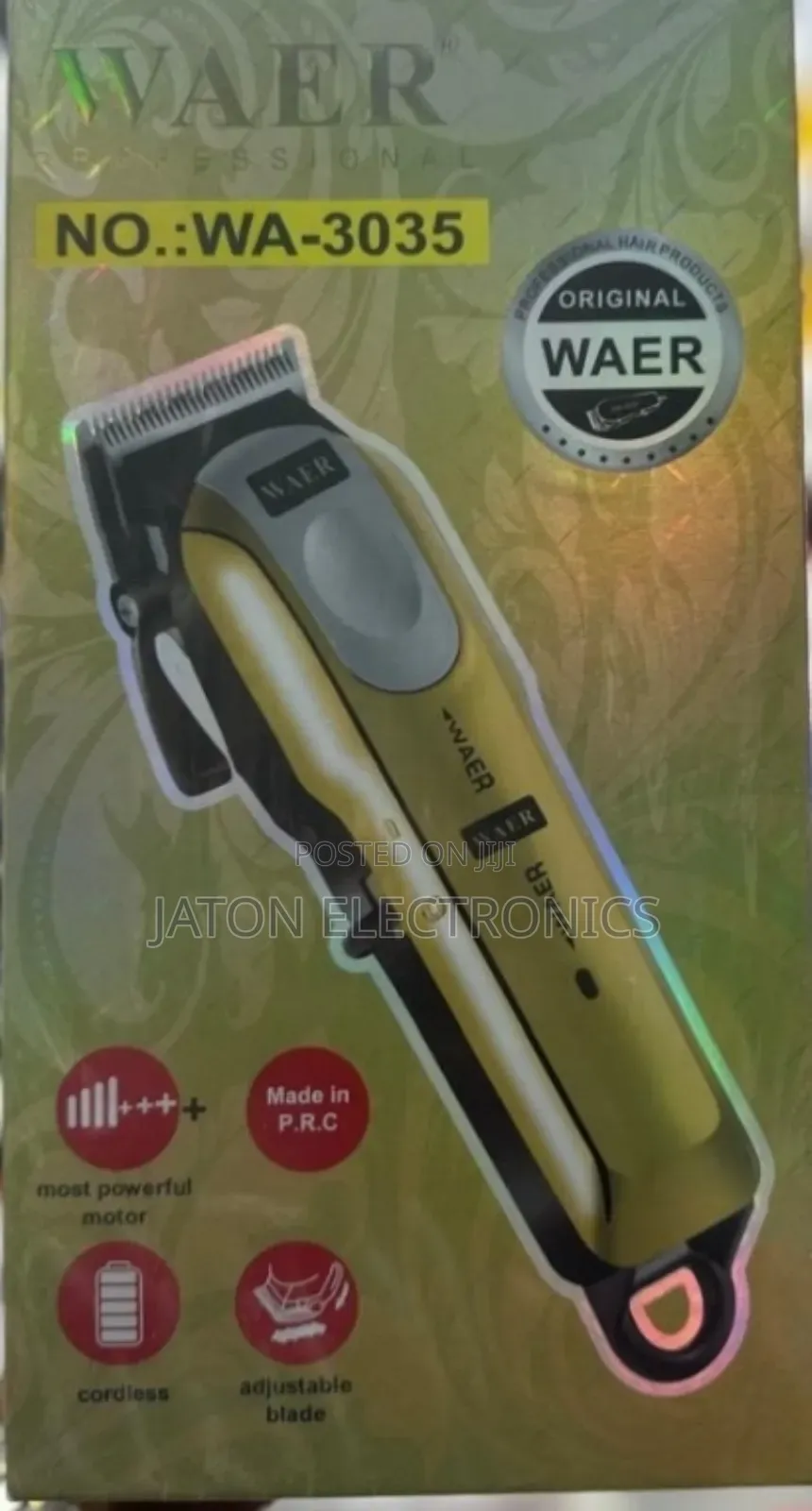 Waer Hair Clipper Ya Kuchaji