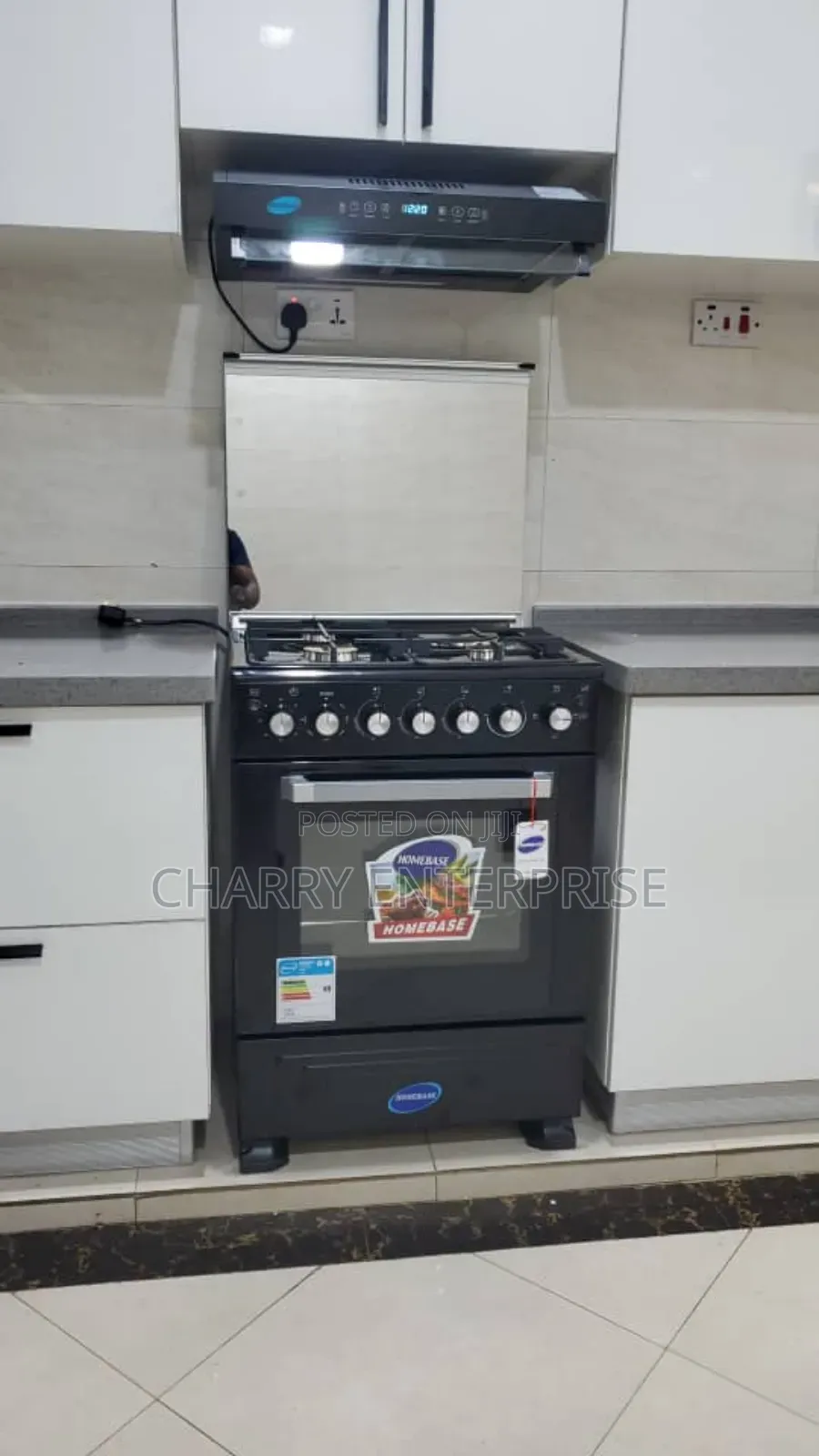 Homebase Free Standing 3 Gas And 1 Electric Cooker 60cm*60cm