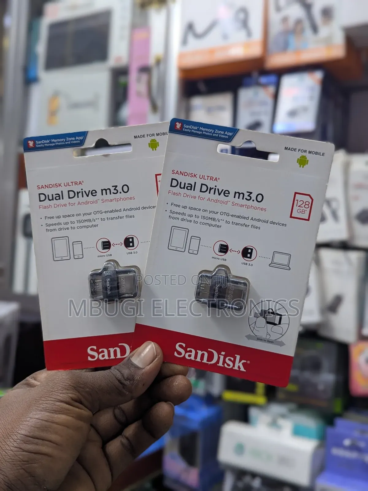 Original Sandisk Otg Flash Drisk 128gb (Dual Drive)