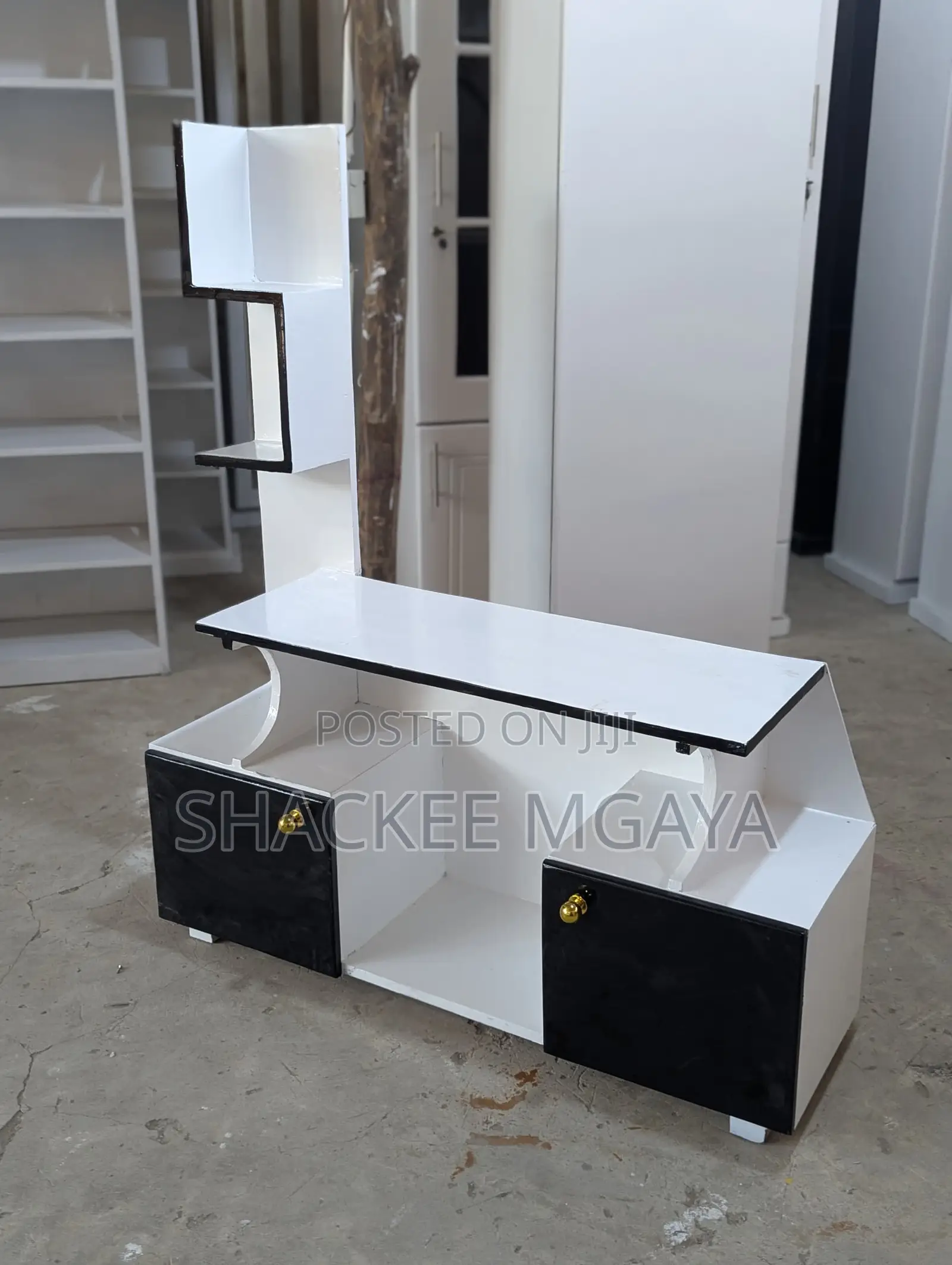Black White Tv Stand