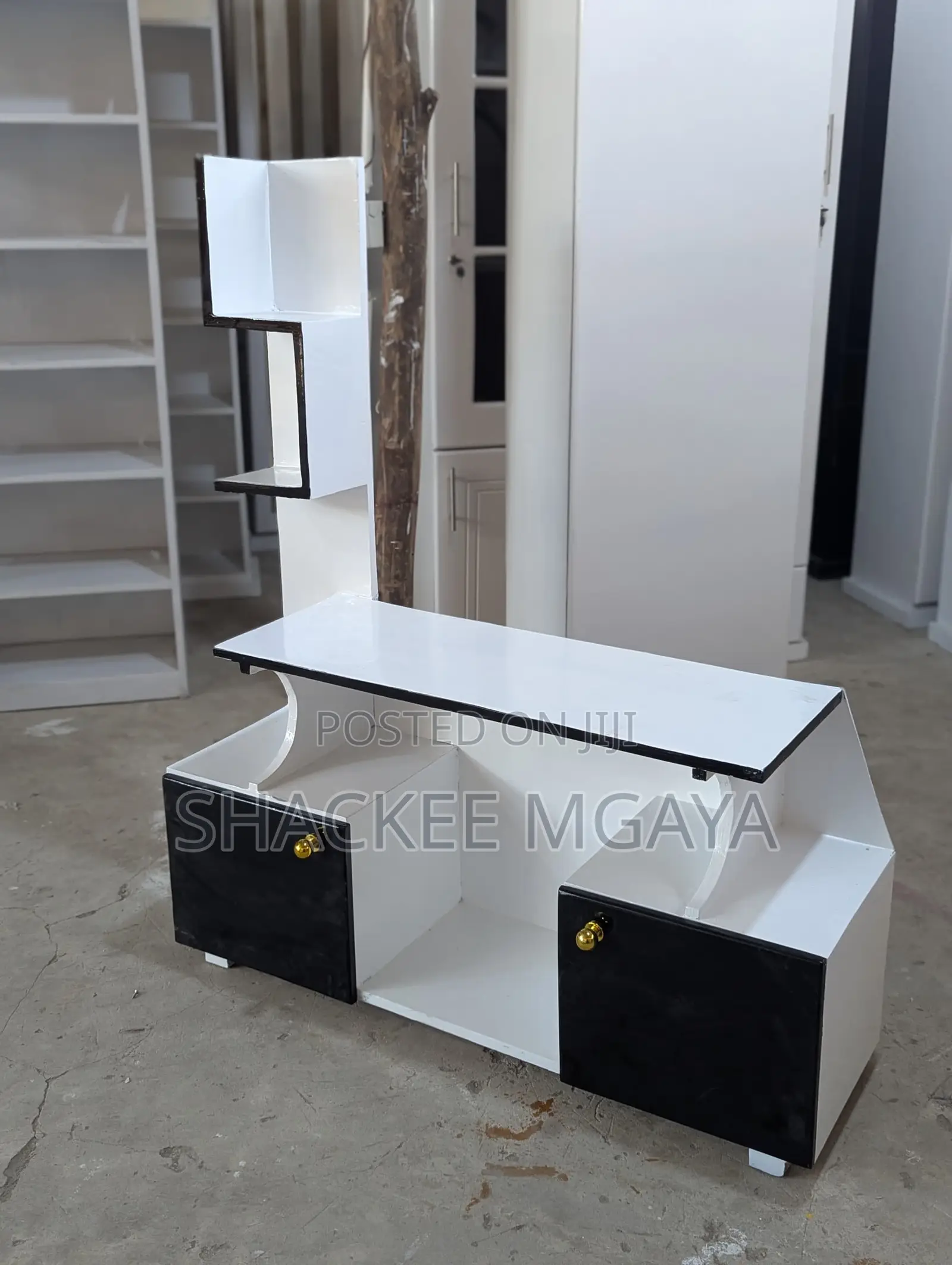 Black White Tv Stand