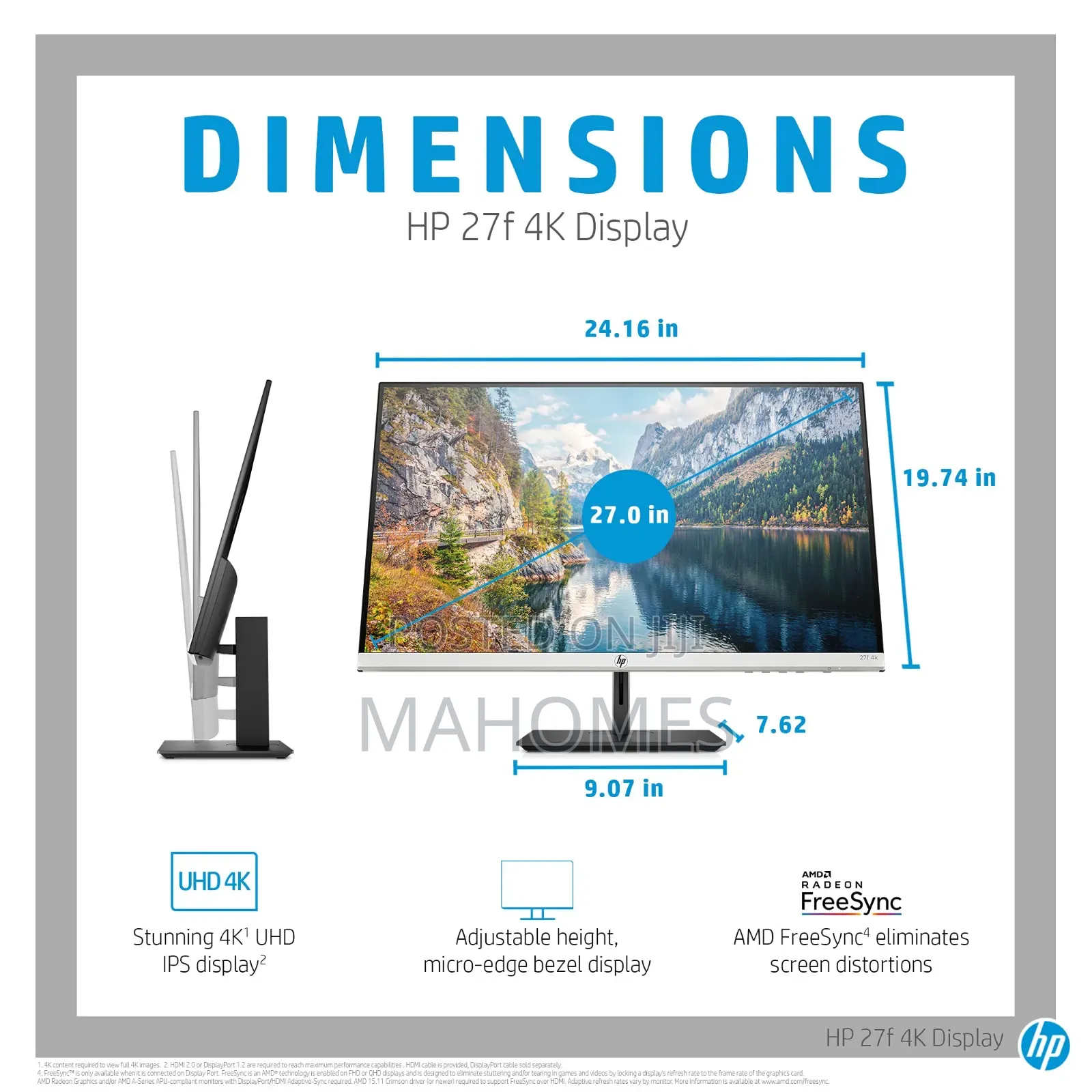 Hp 27f Display 68.6 Cm 27- Inch Diagonal Ips, Full Hd, Ultra-slim