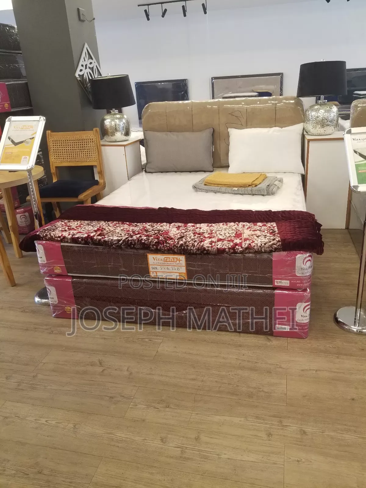 Vita Raha + Othopedec Bed and Mattress for Back Problems 6x6 and 5x6