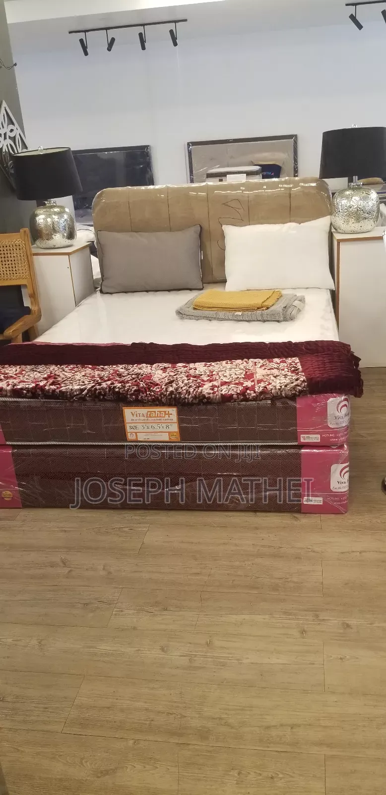 Vita Raha + Othopedec Bed and Mattress for Back Problems 6x6 and 5x6
