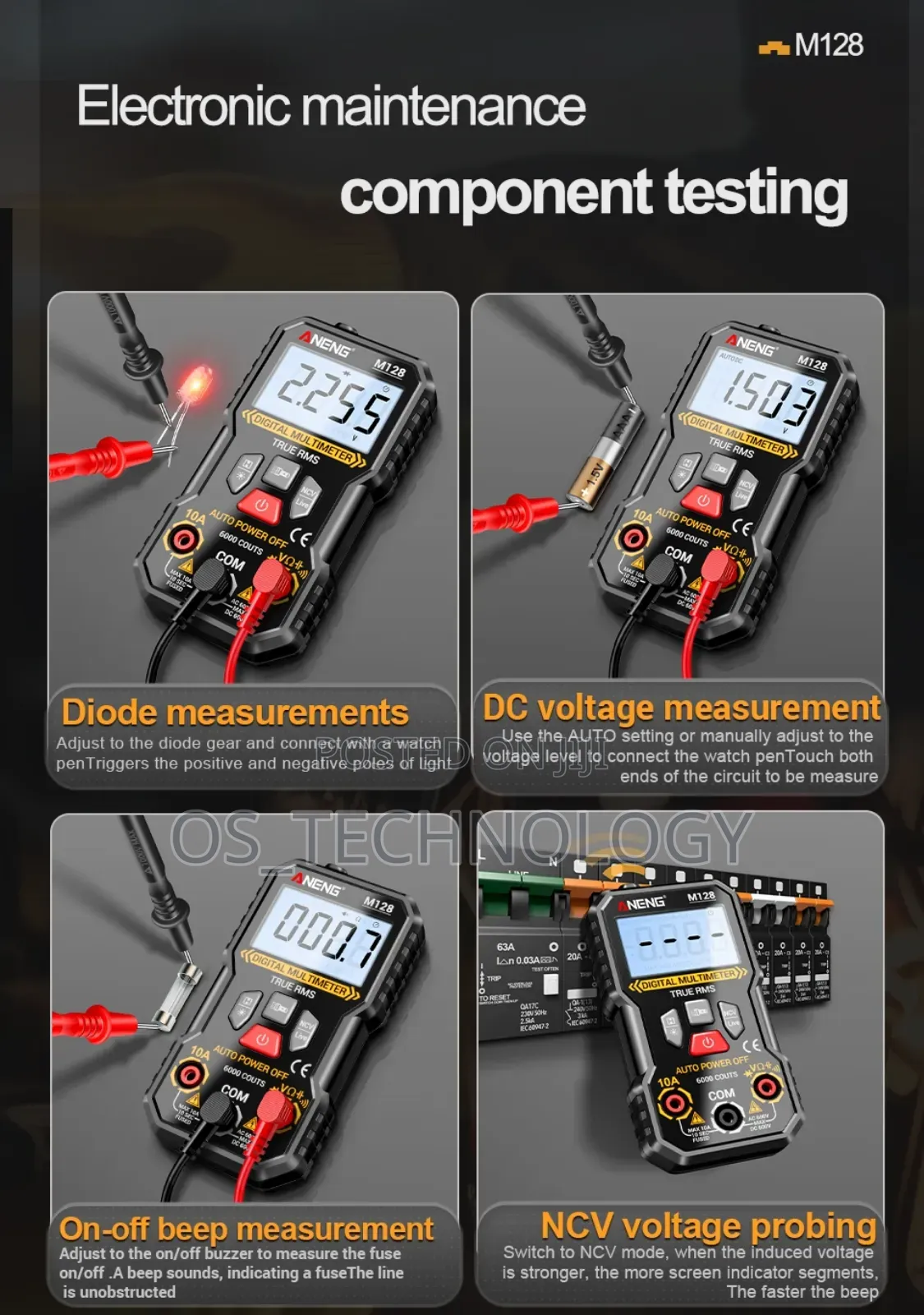 Smart Min Digital Multimeter M128a Auto Measure and Off.
