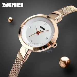 Skmei Watch for Ladies Rose Gold
