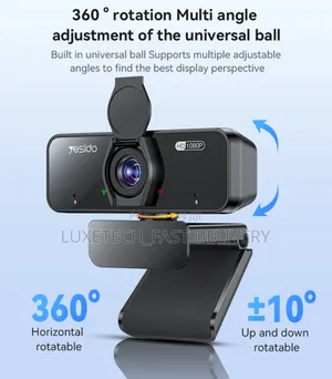 Yesido Km13 Usb Webcam 360 Rotation 1080p