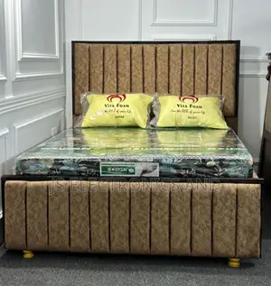 Kitanda Imara Kigumu Bedsofa 5/6 Ya Kisasa Mzuri (Kitanda Tuu.)