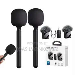 Wireless Mic With Stick and Lapel Mic