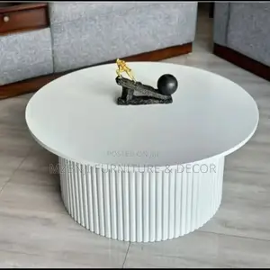 Round Coffee Table White in Color