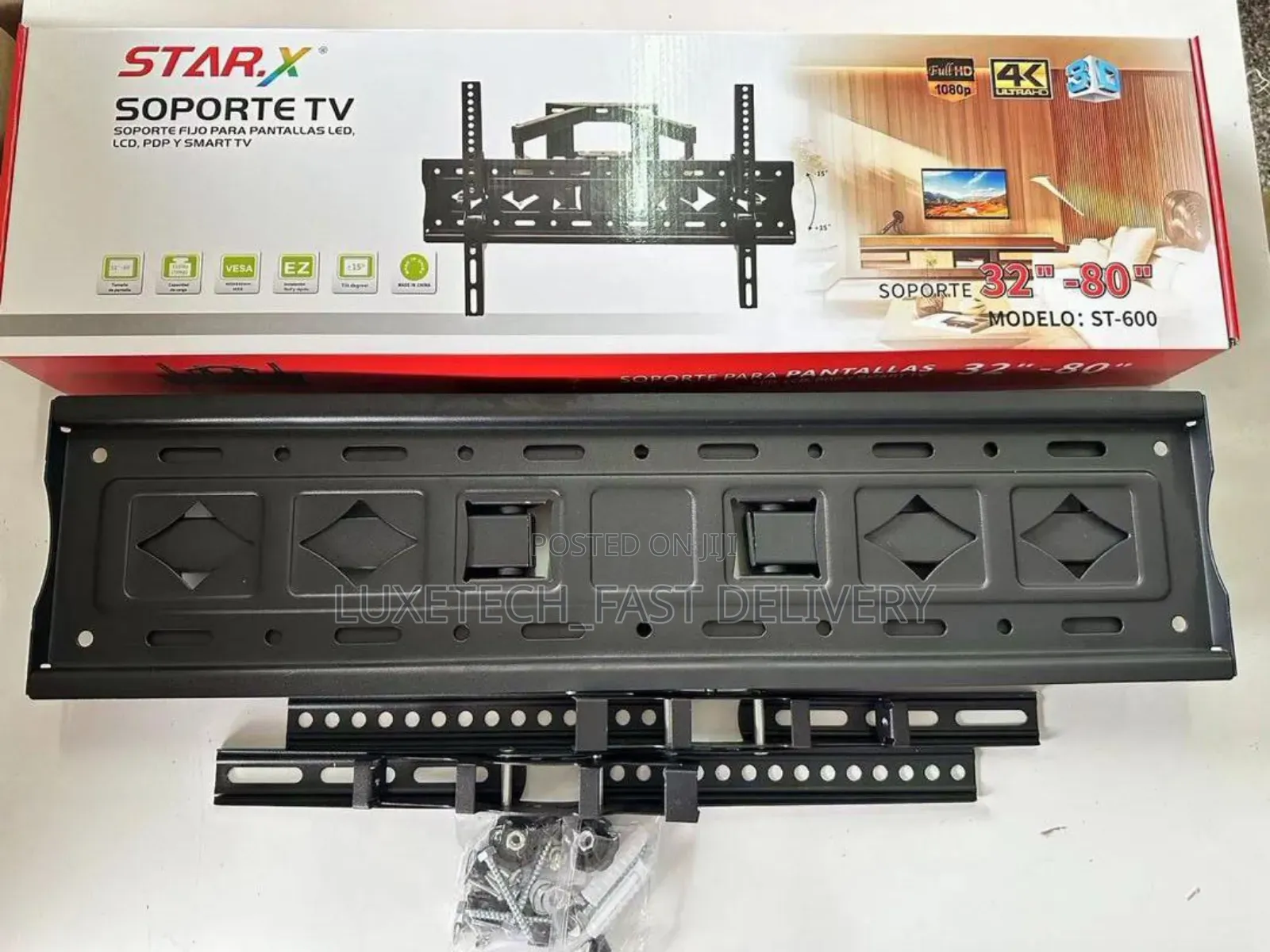 Starx Heavy Duty Fixed Tv Wall Mount 32 to 80 Inches