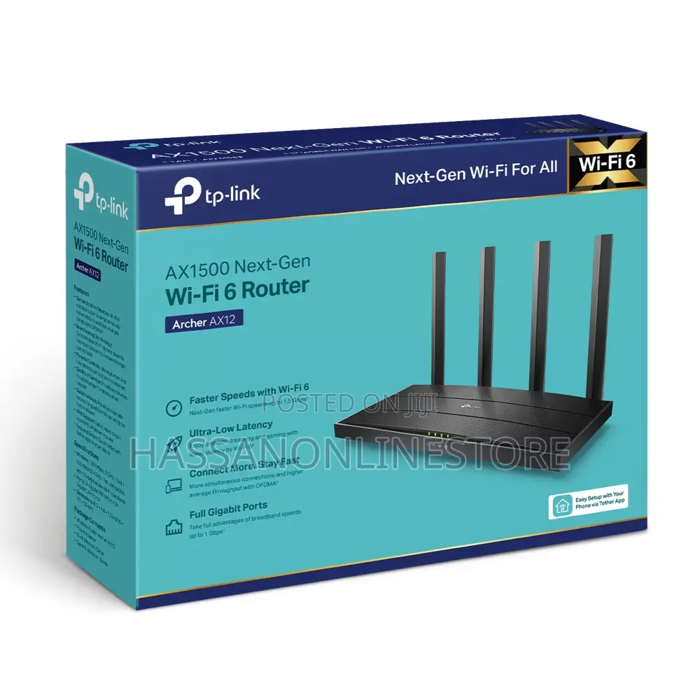 Tp-Link Archer Ax12 Ax1500 Wi-Fi 6 Router