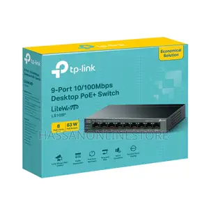 Tp-Link Ls109p 9-Port 10/100mbps Desktop Switch With 8-Port Poe+